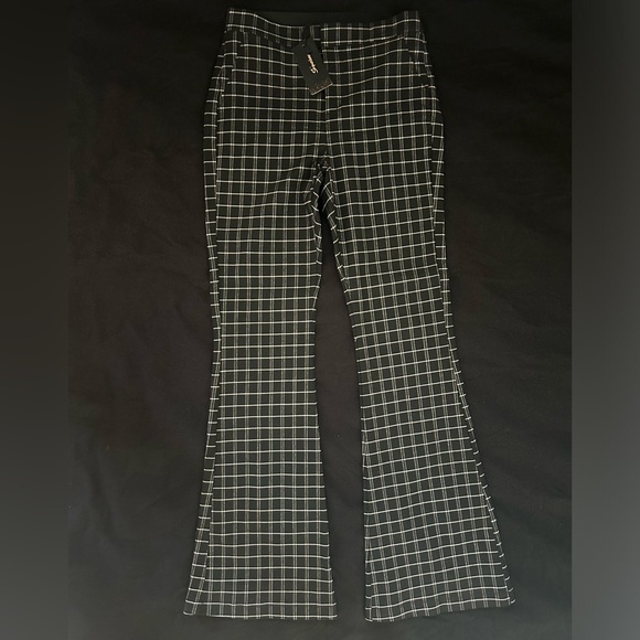 Shinestar women’s flare plaid pants size L - Picture 2 of 6